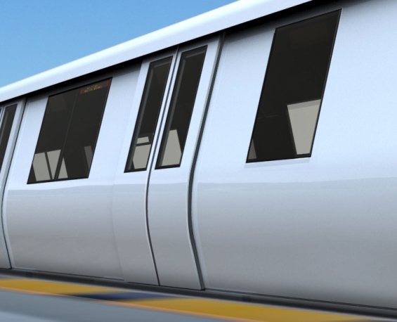 New BART train exterior