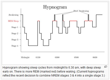 Sleep cycle graph