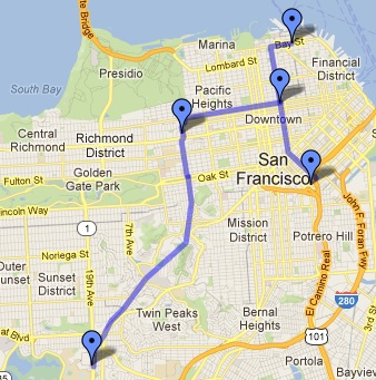 TJ route map