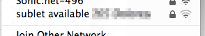 Wifi SSID sublet advertisement