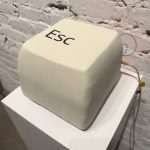 Giant escape key, as in the "Esc" key on a computer keyboard